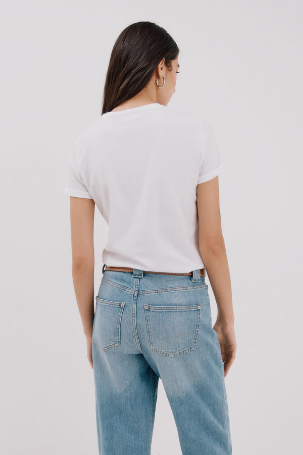 Cortefiel T-shirt estampada Impress&atilde;o