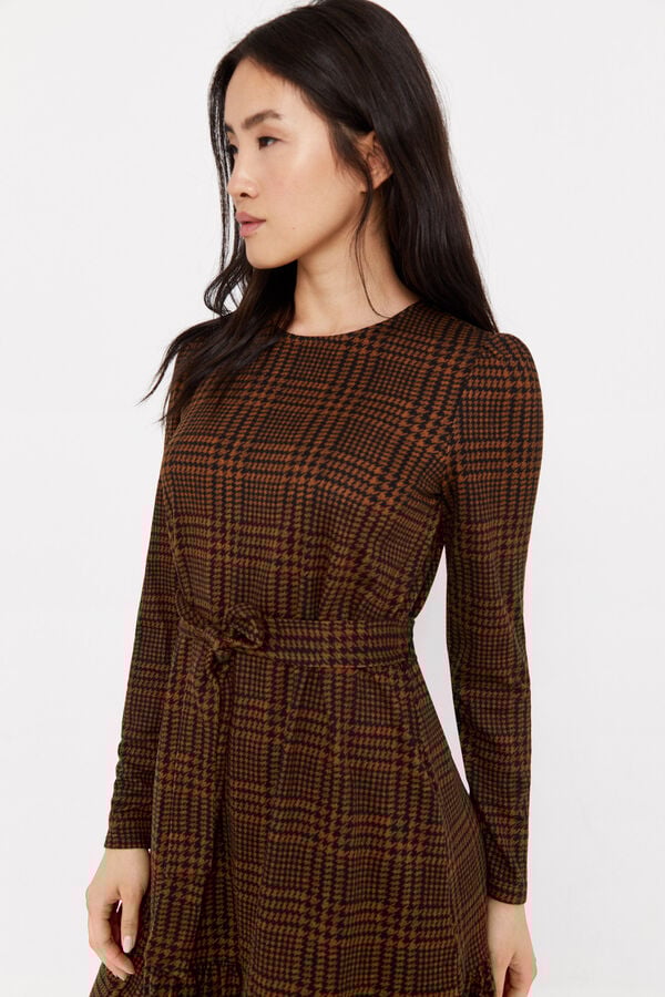 Cortefiel Vestido ilh&oacute;s curto Multicolorido