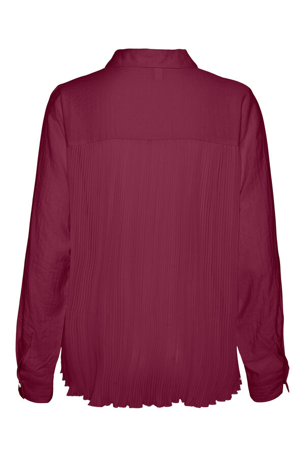 Vero Moda Camisa de manga larga con espalda plisada Morado