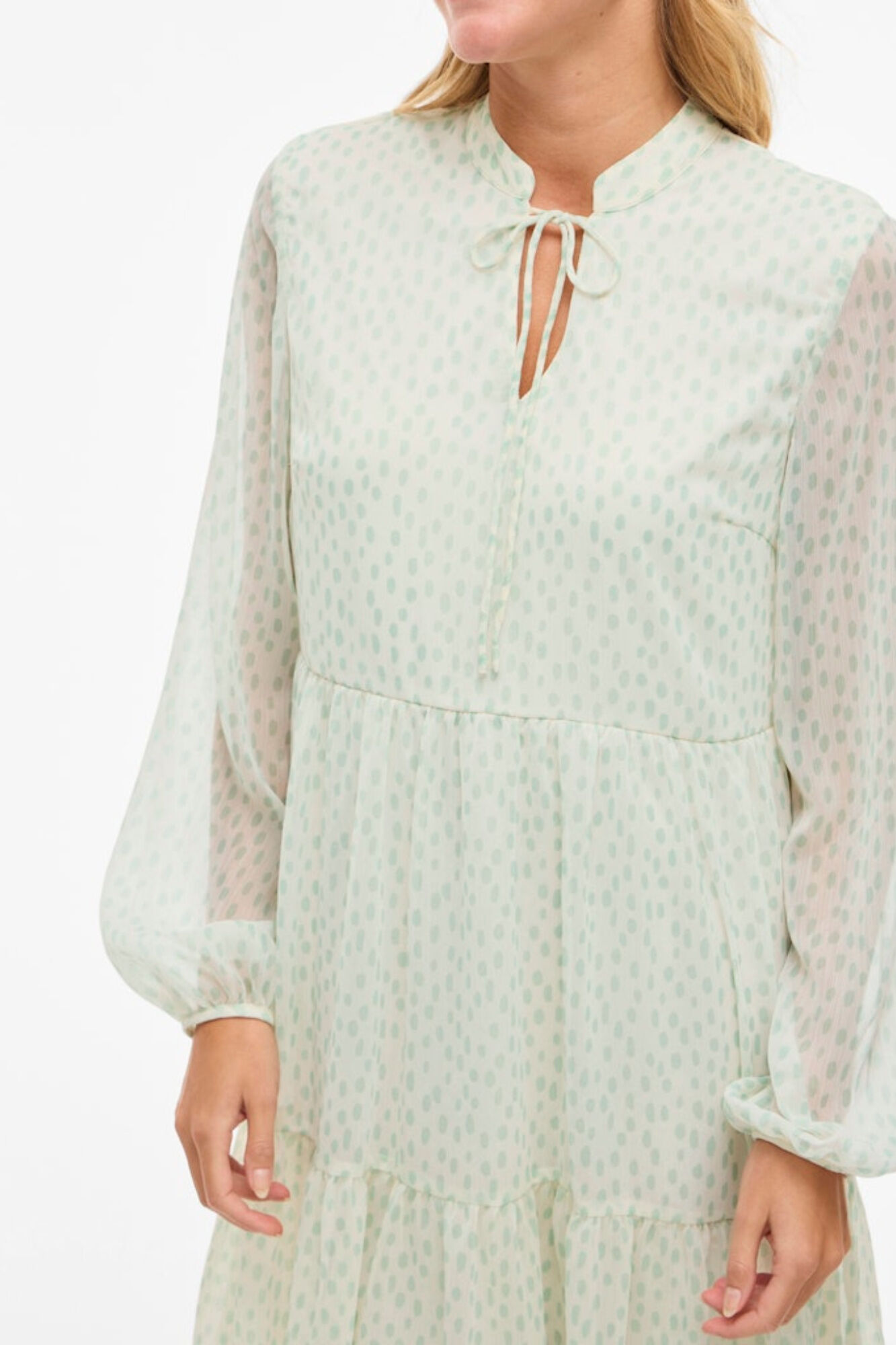 Vila Vestido curto de chiffon