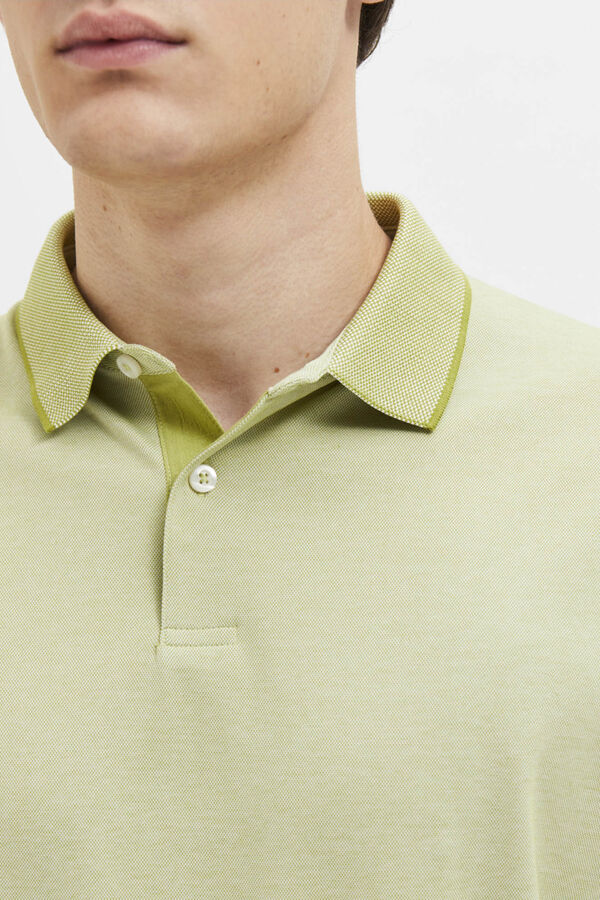 Selected Polo coolmax de algod&atilde;o org&acirc;nico Verde