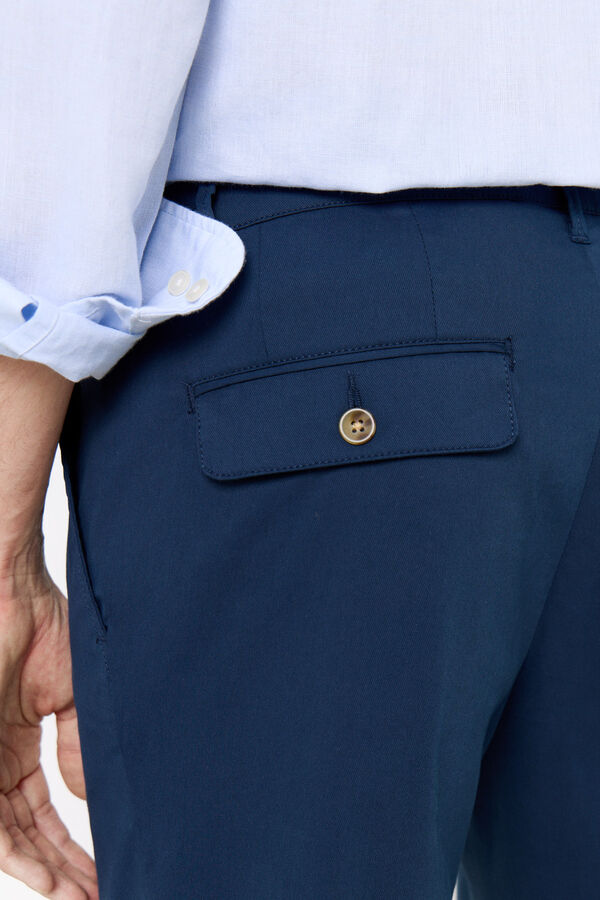 Cortefiel Pantal&oacute;n chino slim fit Azul marino