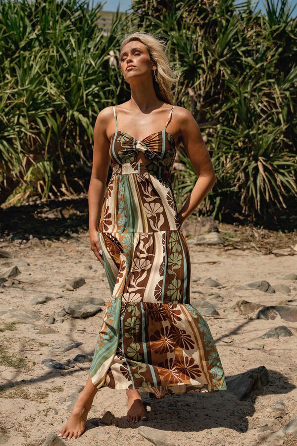 Jaase Vestido comprido Castanho