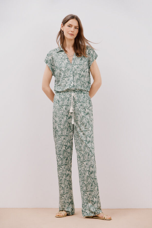 Cortefiel Cal&ccedil;as de malha estampadas Verde