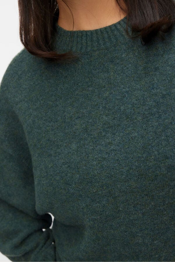 Vero Moda Curve Camisola com gola em V curvo Verde