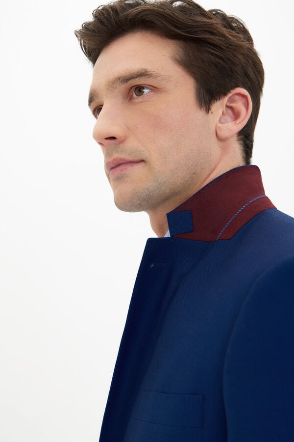 Cortefiel Blazer slim Azul