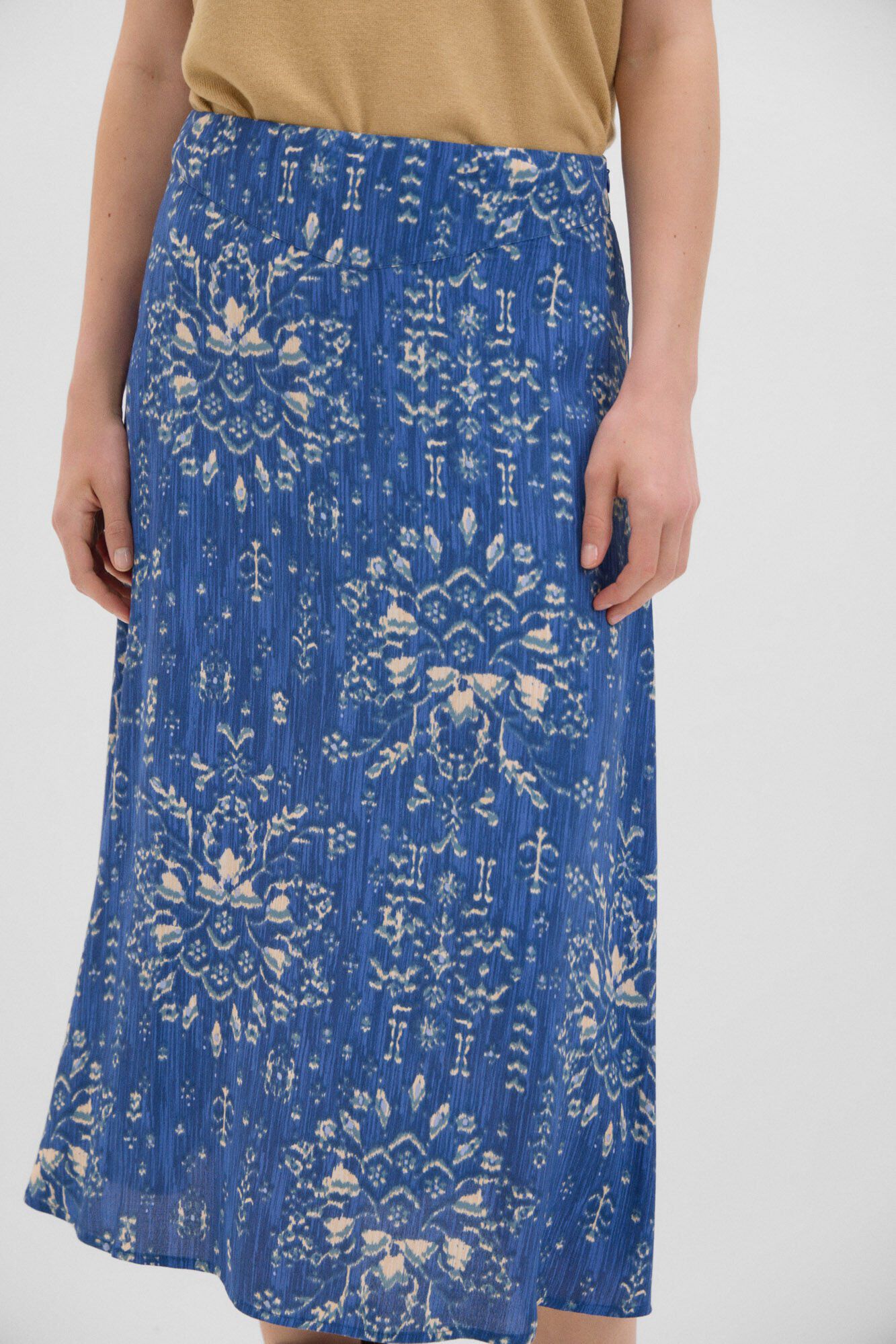 Cortefiel Saia midi estampada