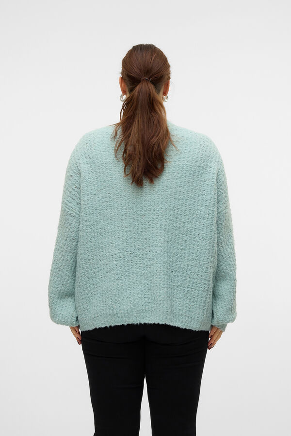 Vero Moda Curve Cardigan de malha plus size Azul