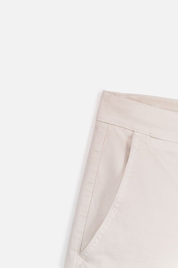 OOTO Bermuda chino Ecru