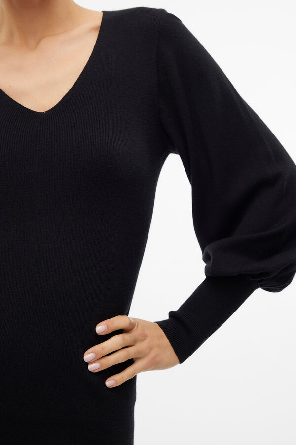 Vero Moda Vestido corto de punto Negro