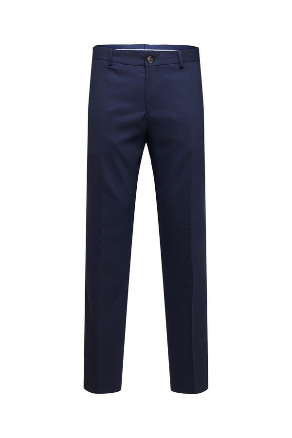 Selected Pantal&oacute;n de traje Slim Fit Azul marino