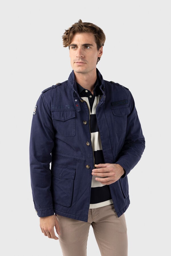 Williot Cazadora Sahariana Con Parches Azul marino