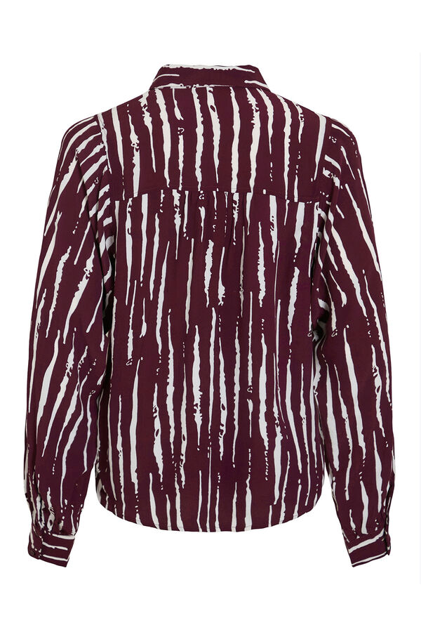 Vila Camisa estampada de viscosa Morado