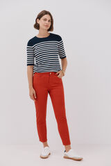 Cortefiel Jeans Sensational slim jacquard Rojo