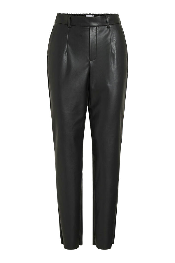 Vila Pantal&oacute;n largo polipiel Negro