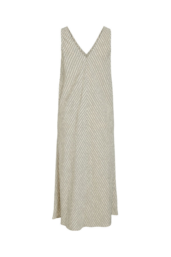 Vila Vestido largo de viscosa Gris