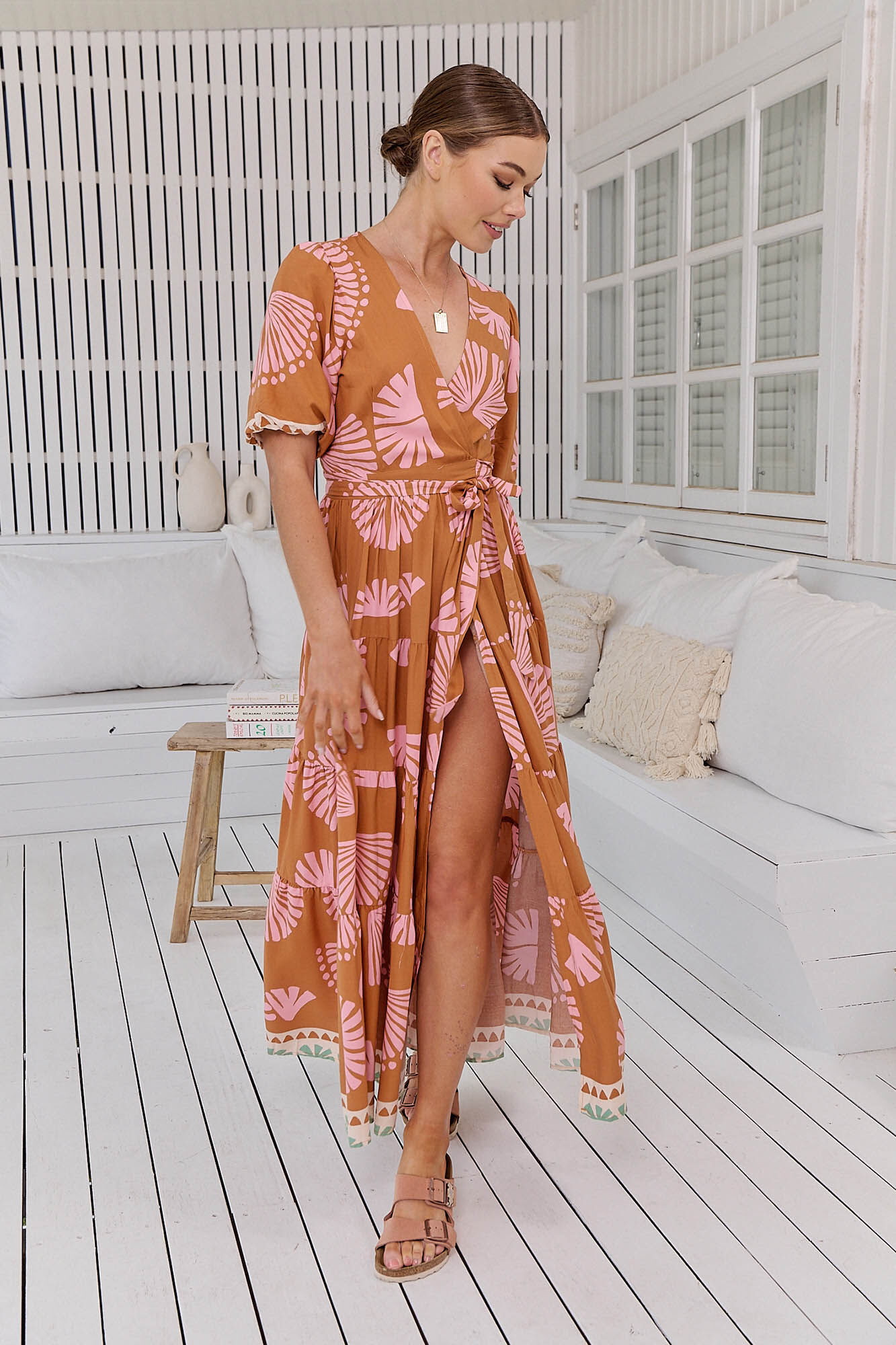 Jaase Vestido largo estampado Maddi