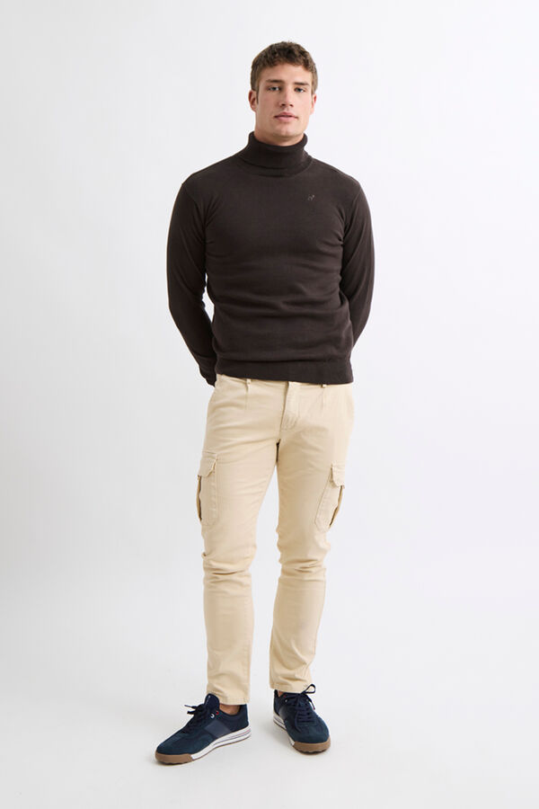 Williot Camisola de gola Castanho