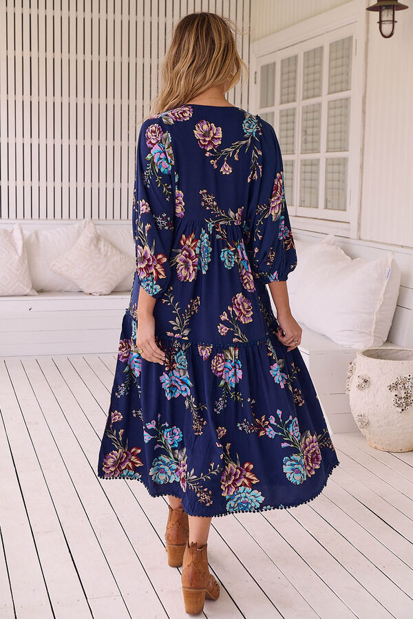 Jaase Vestido midi estampado Palace Azul