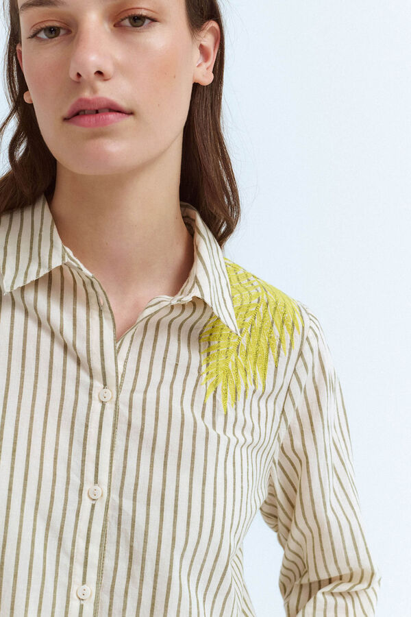 Vila Camisa de manga manga 3/4 Cinzento