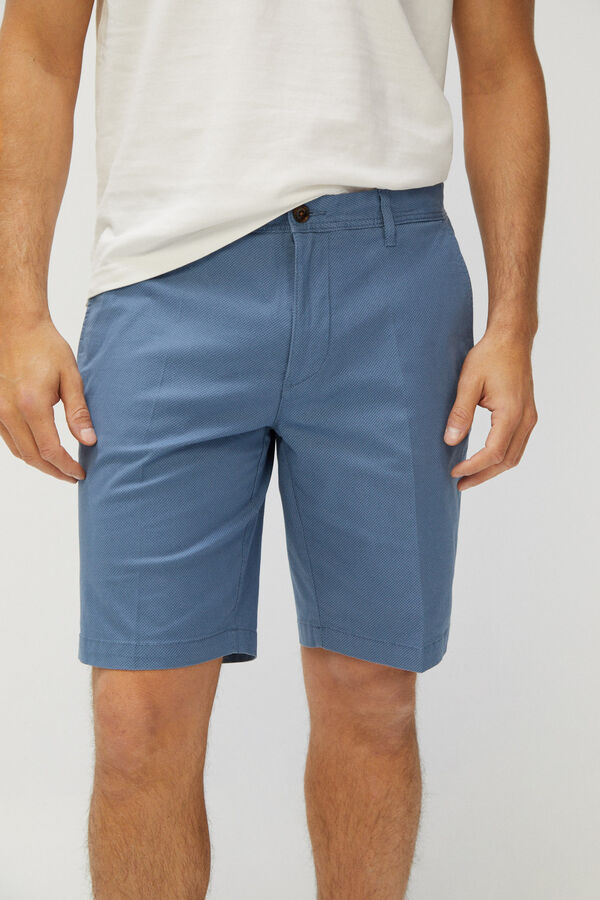 Cortefiel Bermuda estampada Azul