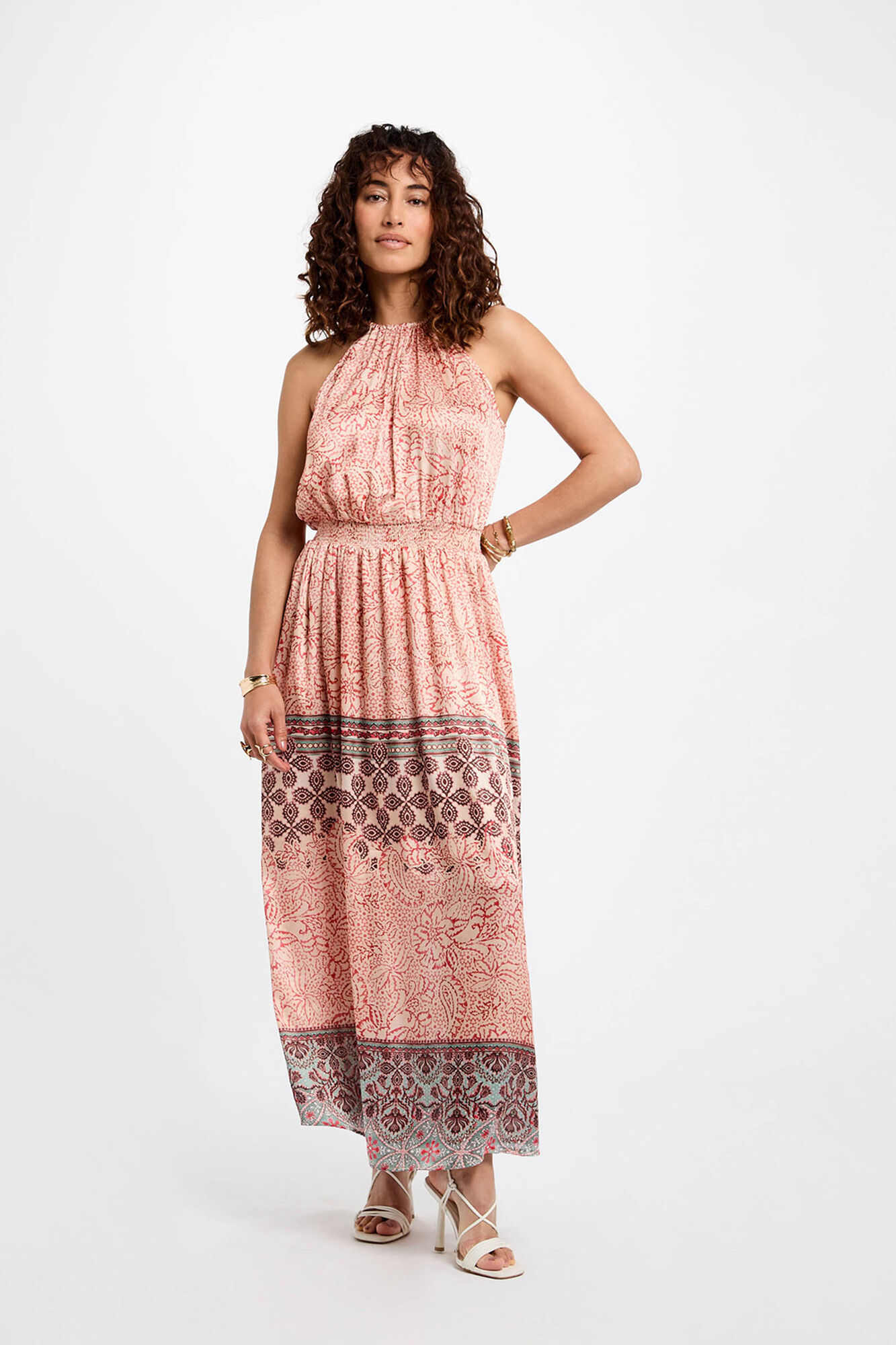 Morgan Vestido comprido reto estampado