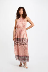 Morgan Vestido largo recto estampado Multicolor