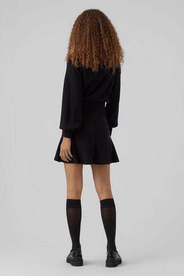 Vero Moda Falda corta de punto Negro