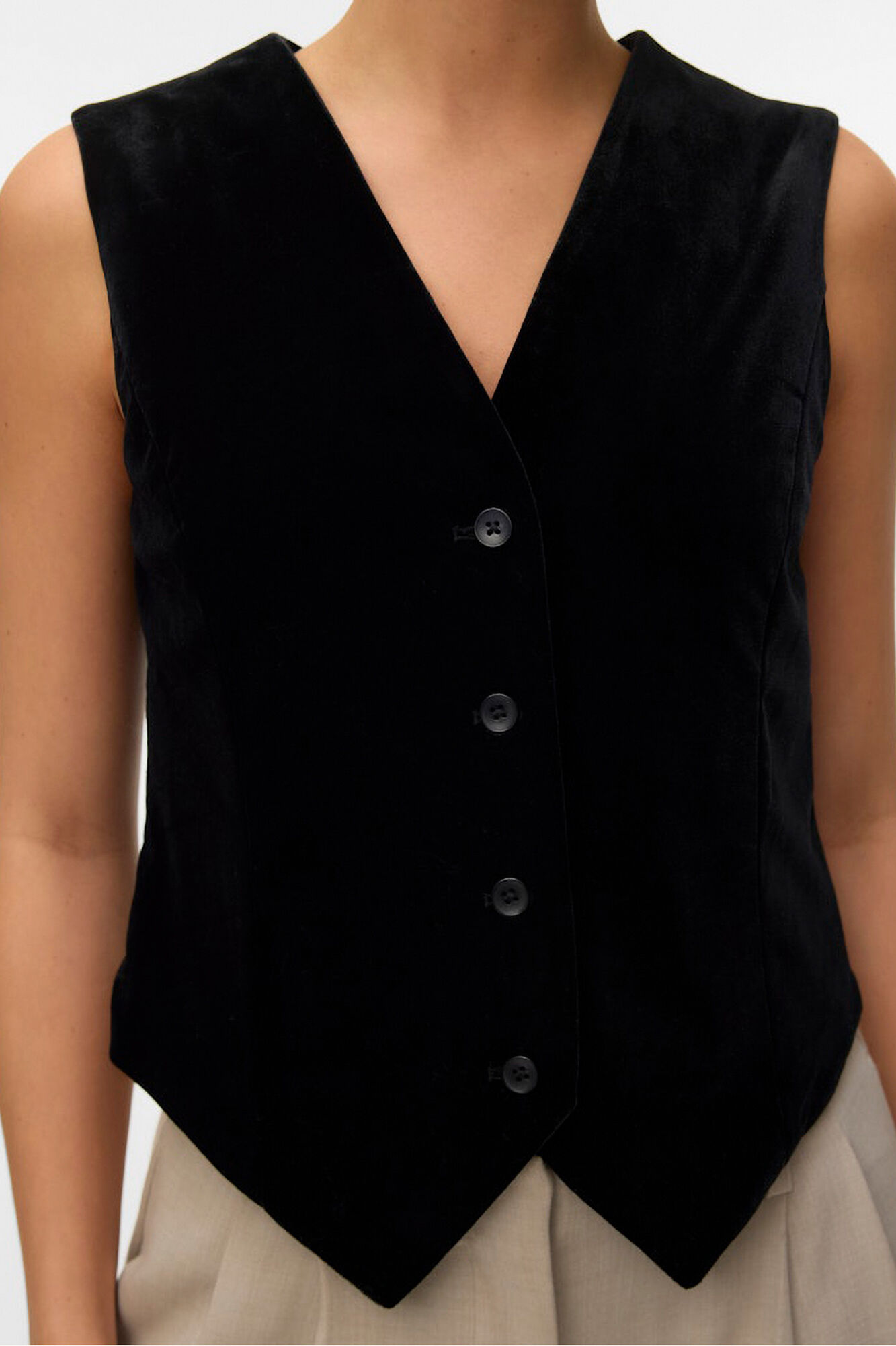 Vero Moda Chaleco de terciopelo