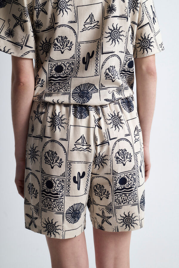 Object Short estampado Gris