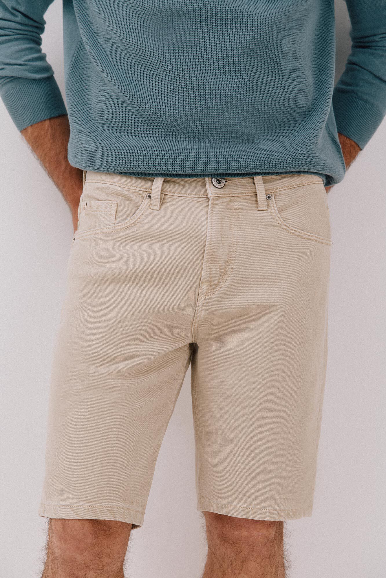 Cortefiel Bermuda denim cor