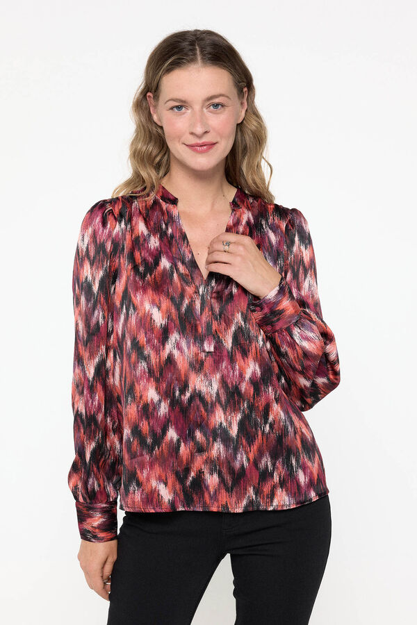 Vero Moda Camisa manga comprida estampada Roxo