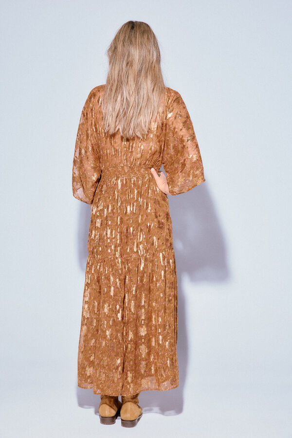 Slowlove Vestido estampado lúrex Multicolorido