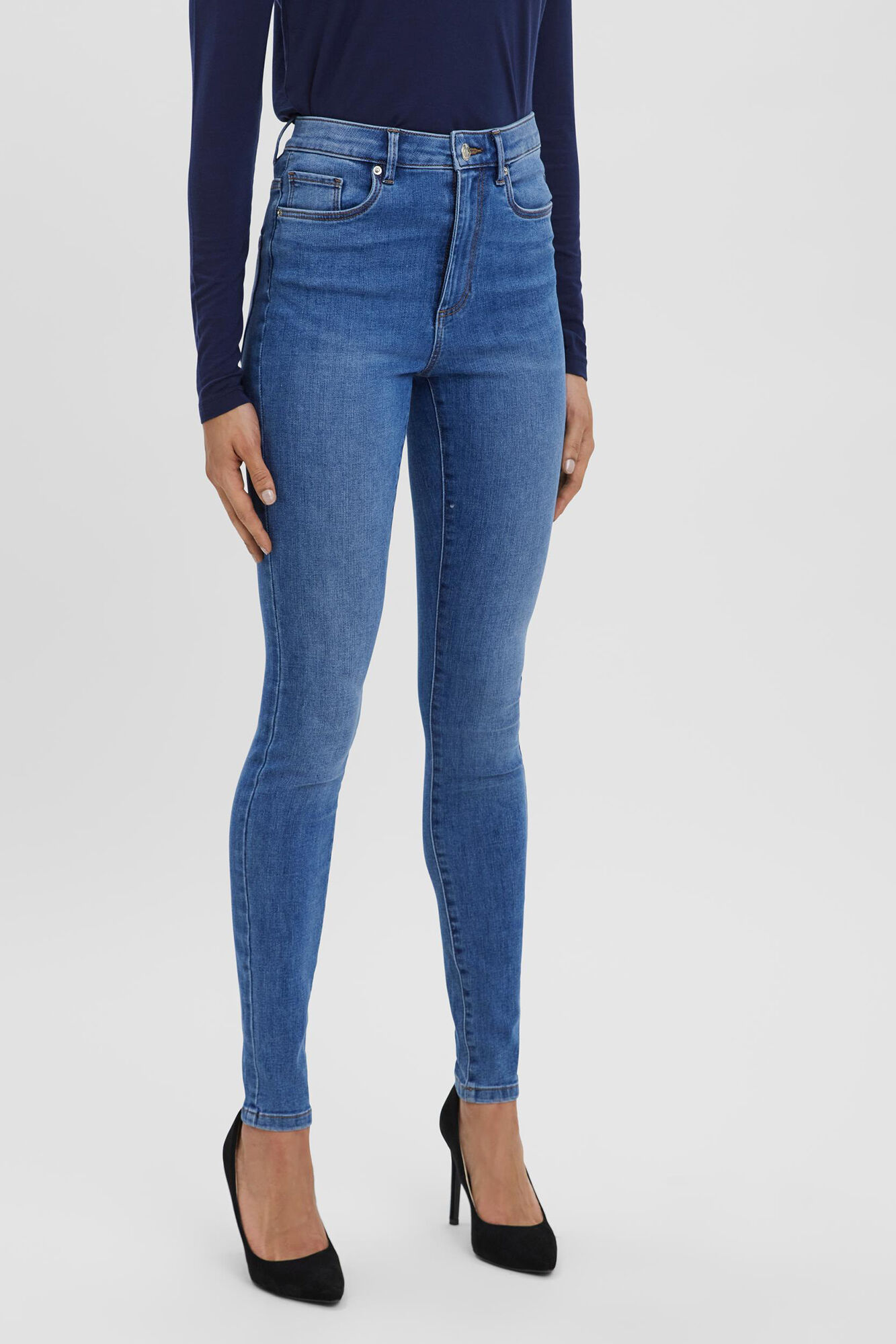 Vero Moda Vaquero skinny de mujer con cintura alta