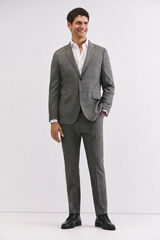 Cortefiel Pantal&oacute;n estructura gris slim fit Gris