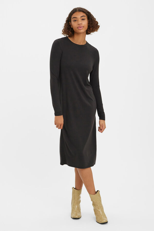 Vero Moda Vestido de malha midi  Preto