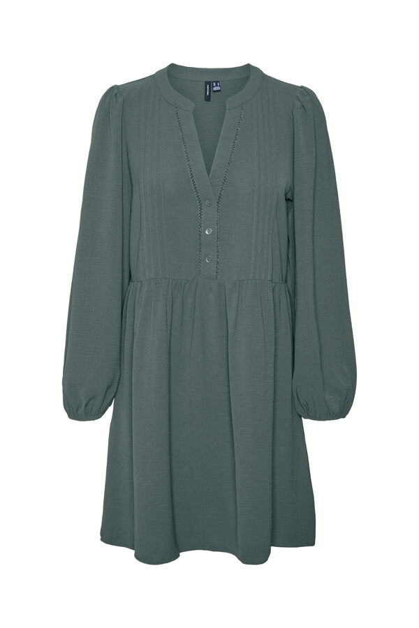 Vero Moda Vestido curto de manga comprida Verde