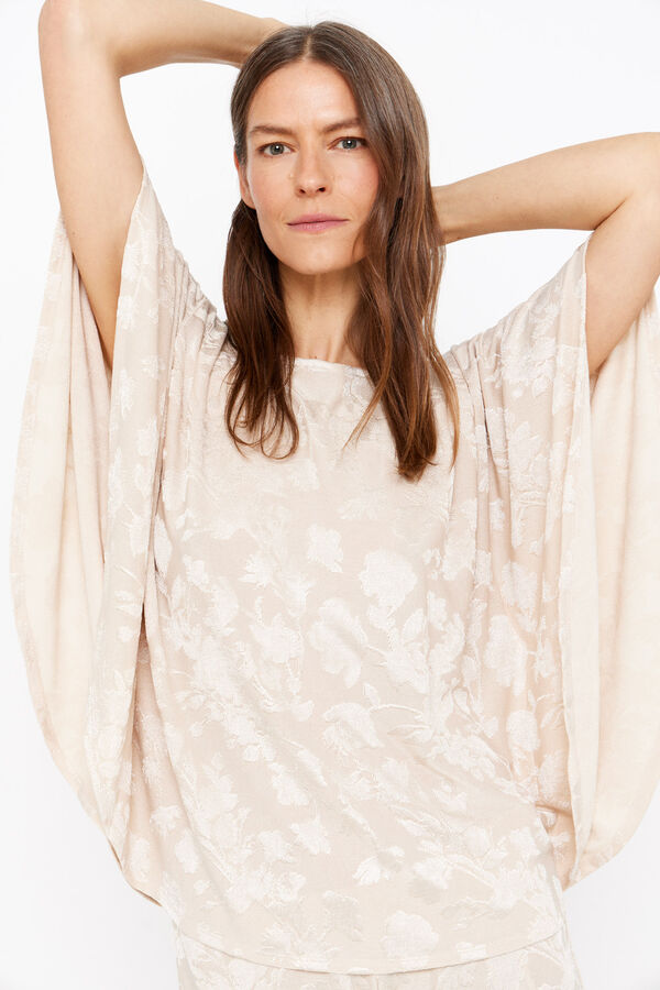 Cortefiel Top jacquard de punto Arena