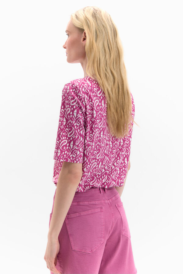 Cortefiel Camisola básica com botões dourados Cinzento