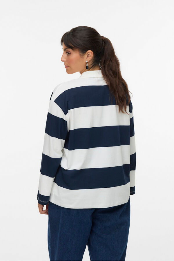 Vero Moda Curve Polo de manga larga Curve Azul marino