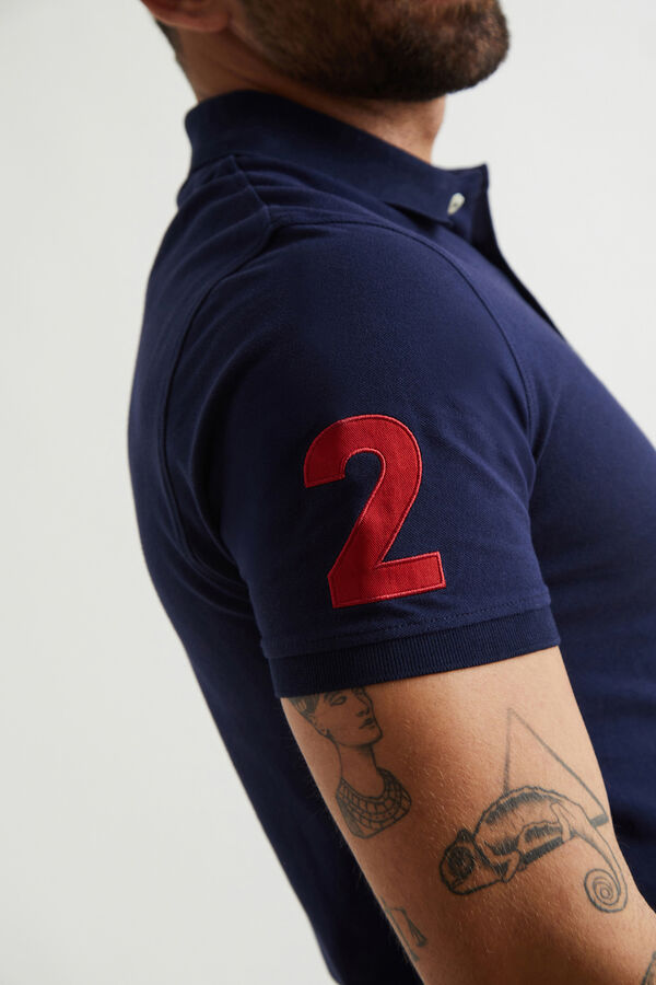 Williot Polo Numbers Marino Azul marino