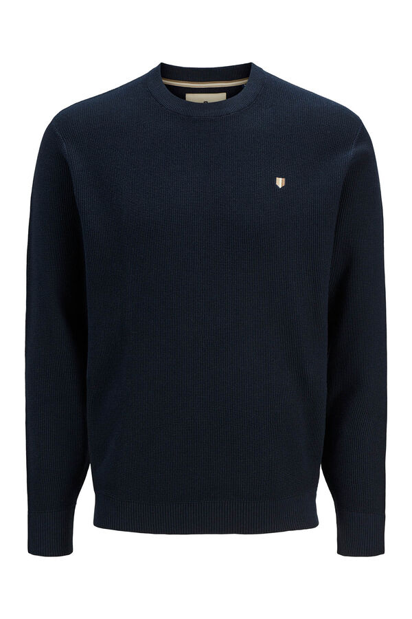 Jack & Jones Su&eacute;ter fino estruturado Azul