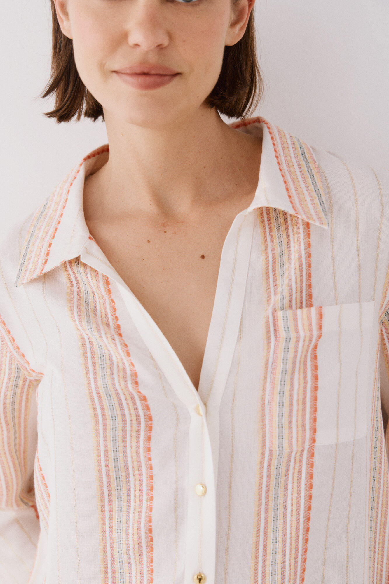 Cortefiel Caft&aacute;n t&uacute;nica cuello camisero