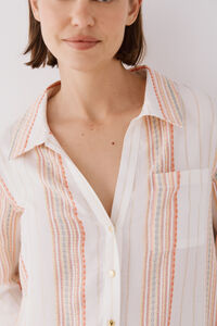 Cortefiel Gola camiseira t&uacute;nica caftan