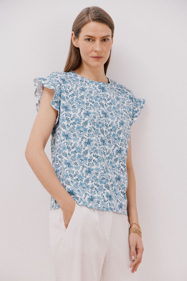 Cortefiel Camisola b&aacute;sica folho Azul