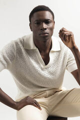 PuroEGO Polo crochet Blanco