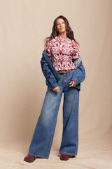 Slowlove Jeans de bot&otilde;es largos Azul