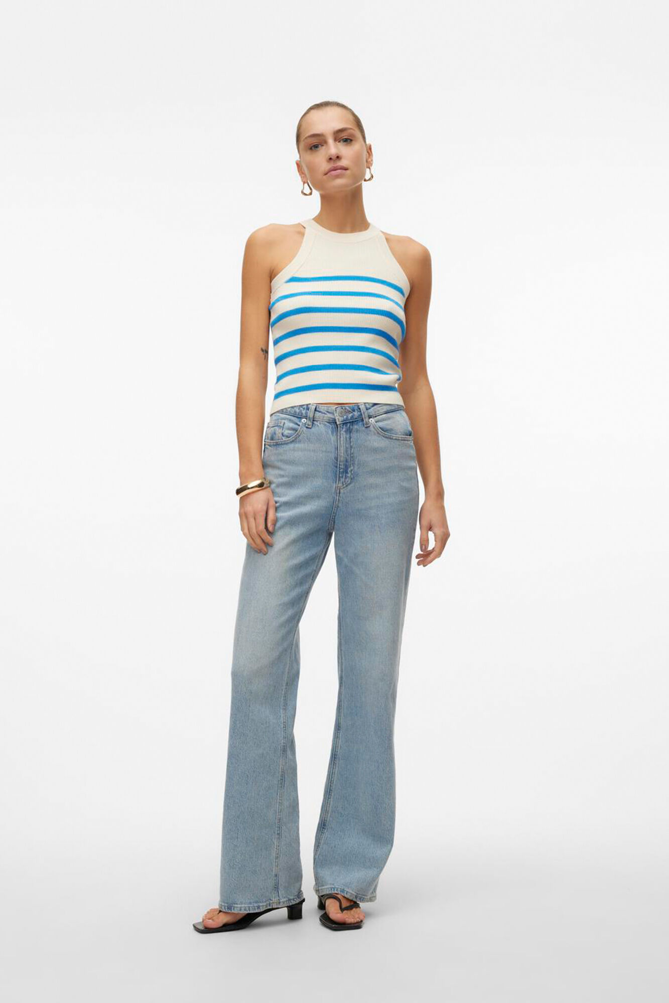 Vero Moda Top de punto cuello halter