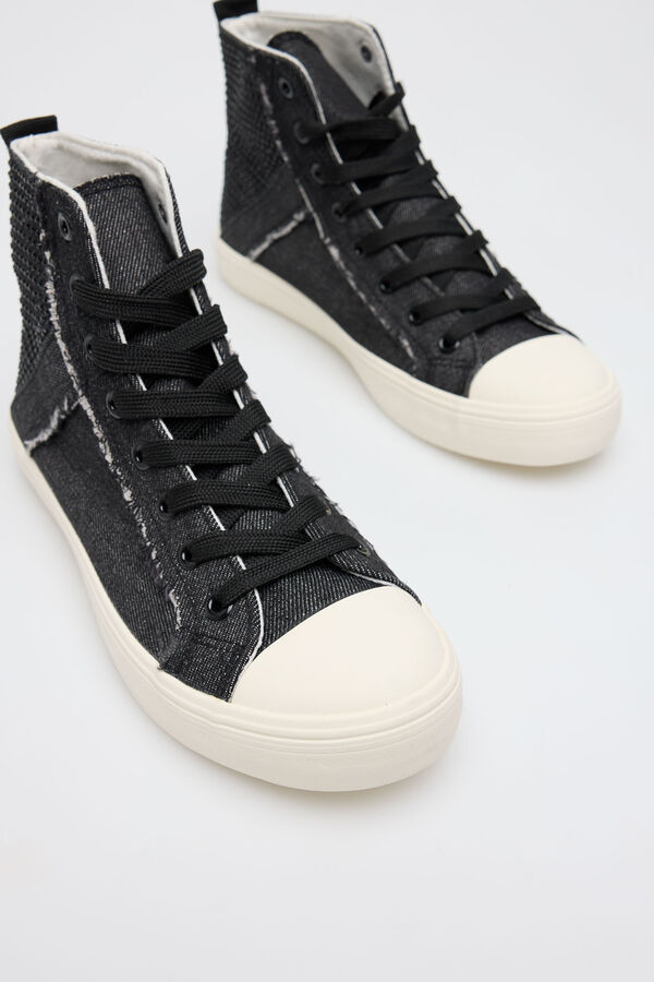 Slowlove Sneaker strass Gris oscuro