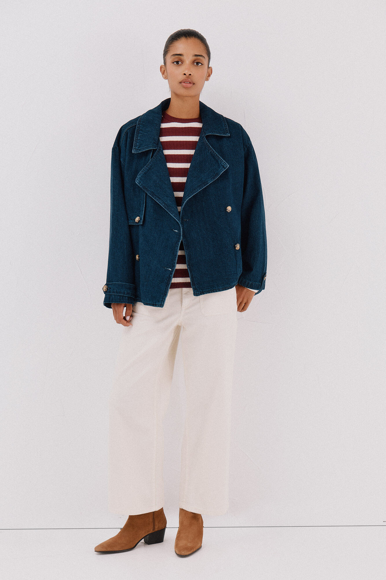 Cortefiel Sudadera estructura rayas